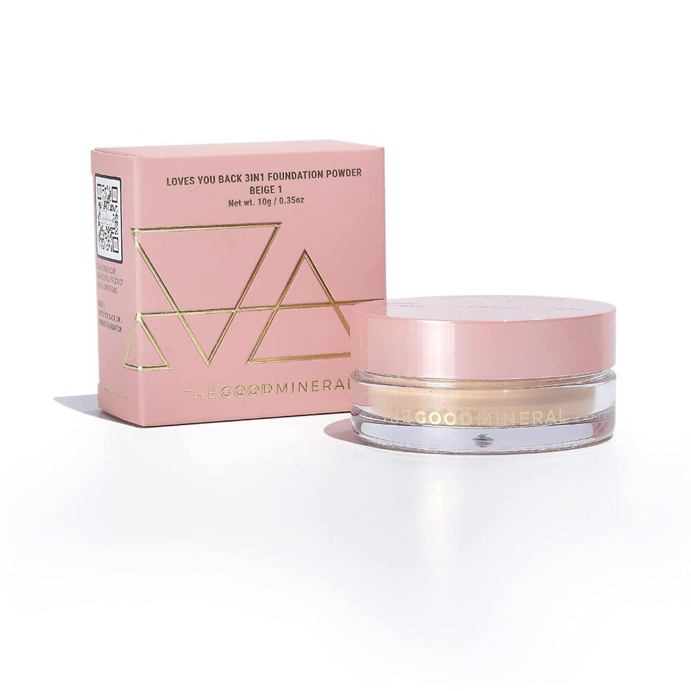 The Good Mineral Loves-You-Back 3in1 Mineral Powder Foundation BEIGE 1 Rosacea